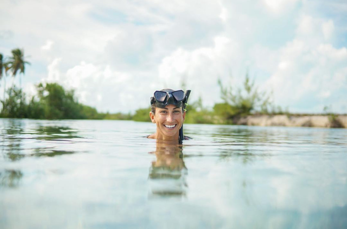 freediver girl, beach bum, beach babe